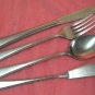 THE MARKET PLACE 4pc UNKNOWN PATTERN STAINLESS FLATWARE SILVERWARE