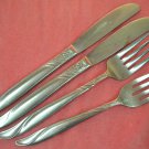 DIXON DIX 9 DIX9 2 FORKS 2 KNIVES STAINLESS FLATWARE SILVERWARE