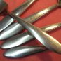 ONEIDA GLISSADE SALAD FORK & 4 SPOONS STAINLESS FLATWARE SILVERWARE