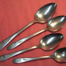 PRESTIGE DECOETCHED PSS 5 PSS5 4SPOONS STAINLESS FLATWARE SILVERWARE