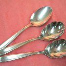 INTERNATIONAL BERMUDA 2 SUGARS & TEASPOON Wm ROGERS STAINLESS FLATWARE SILVERWARE