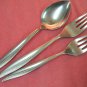 ONEIDA TEXTURA PLACE SPOON SALAD & PLACE FORK ONEIDACRAFT DELUXE STAINLESS FLATWARE SILVERWARE