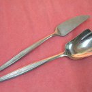 EKCO SORORITY SUGAR SPOON & SPREADER ETERNA STAINLESS STEEL FLATWARE SILVERWARE