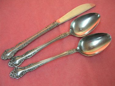 EKCO BEAUMONT 3pc ETERNA STAINLESS STEEL FLATWARE SILVERWARE