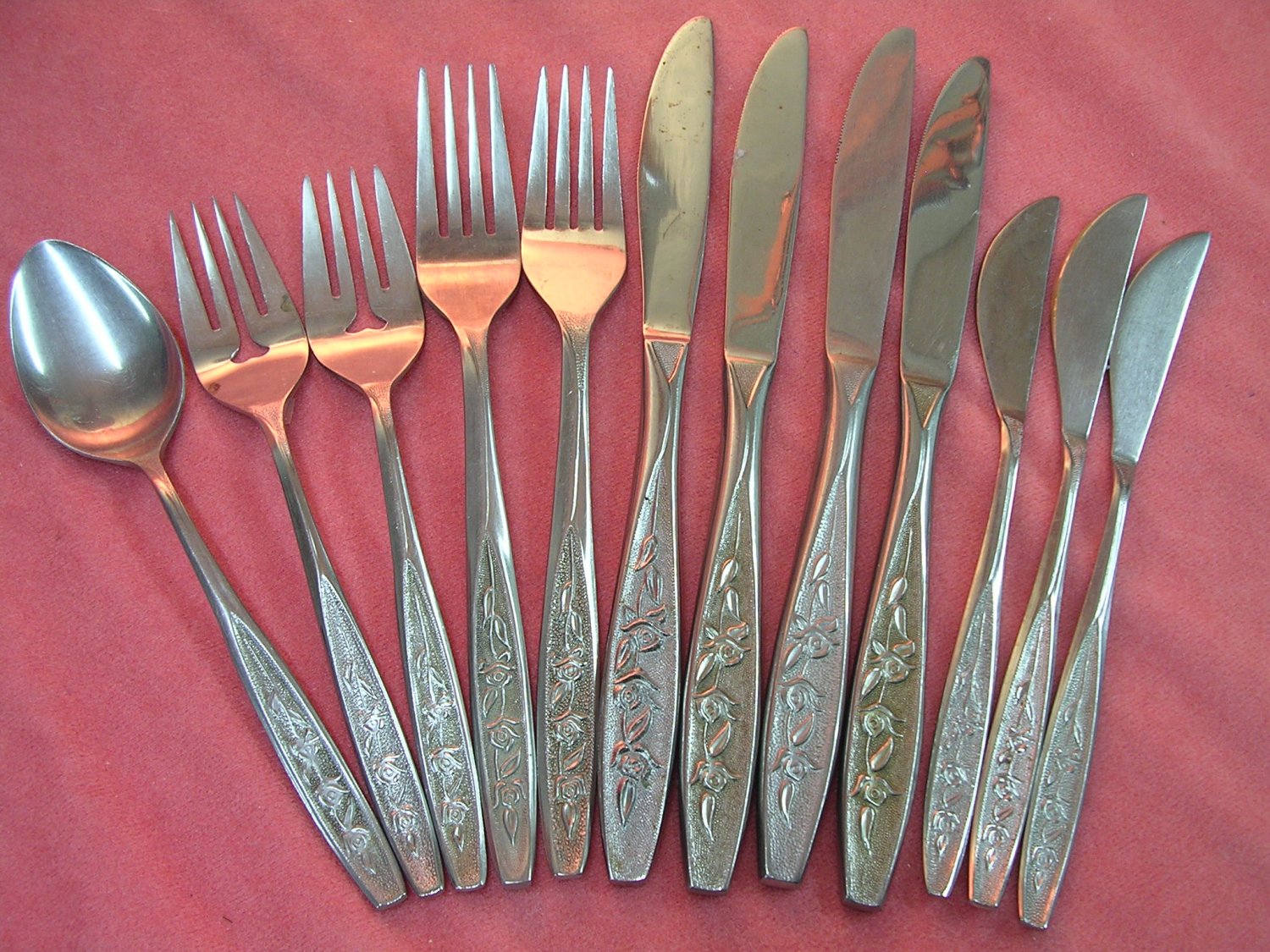 EKCO EKS 15 EKS15 12pc ETERNA STAINLESS STEEL FLATWARE SILVERWARE