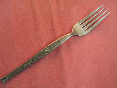 ROSE BUD PLACE FORK MFG UNKNOWN STAINLESS FLATWARE SILVERWARE