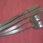 HADDON HALL UNKNOWN PATTERN 2 FORKS &2 KNIVES STAINLESS FLATWARE SILVERWARE