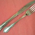 ONEIDA MANSFIELD BAR BERRY CRANFORD FORK & KNIFE LTD WM ROGERS GLOSSY STAINLESS FLATWARE SILVERWARE