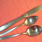 ONEIDA TEMPO TEA & SUGAR SPOONS & KNIFE ONEIDACRAFT DELUXE STAINLESS FLATWARE SILVERWARE ONEIDA TEMPO TEA & SUGAR SPOONS & KNIFE ONEIDACRAFT DELUXE STAINLESS FLATWARE SILVERWARE