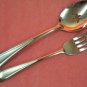 ONEIDA SAND DUNE SATIN SALAD FORK & SERVING SPOON STAINLESS FLATWARE SILVERWARE