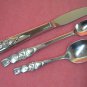 ONEIDA PETER RABBIT BABY SPOONS & YOUTH KNIFE COMMUNITY STAINLESS FLATWARE SILVERWARE