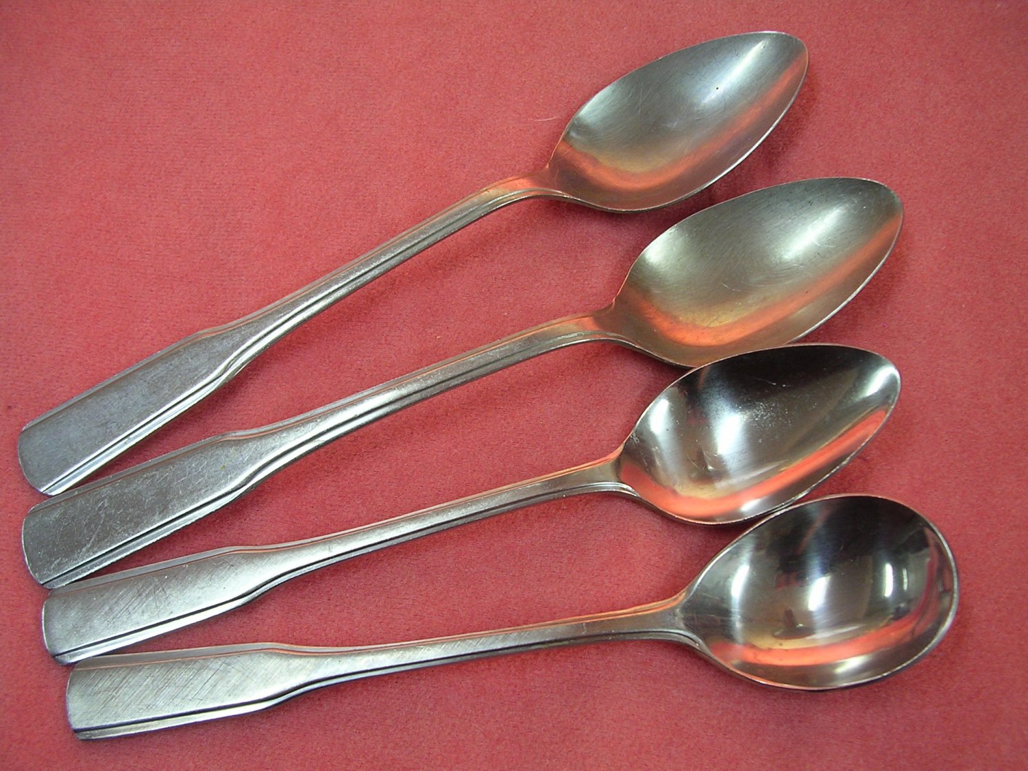 REED & BARTON COLONIAL HALL 4 SPOONS REBACRAFT STAINLESS FLATWARE ...