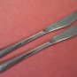 REED & BARTON CREST 2 KNIVES REBACRAFT STAINLESS FLATWARE SILVERWARE