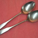 REED & BARTON FIDDLER 2 PLACE SPOONS REBACRAFT STAINLESS FLATWARE SILVERWARE