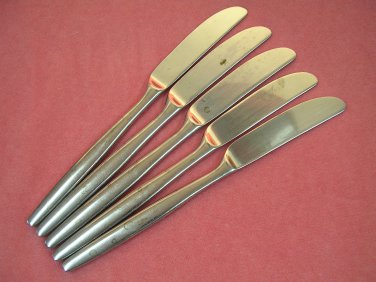 REED & BARTON RDS 9 RDS9 5 PLACE KNIVES SELECT STAINLESS FLATWARE SILVERWARE