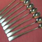 ONEIDA BUTLER TORONTO 8 ICED DRINK SPOONS STAINLESS FLATWARE SILVERWARE