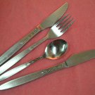 AMEFA TULIP TIME TEASPOON FORK &2 KNIVES HOLLAND STAINLESS FLATWARE SILVERWARE