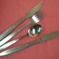 AMEFA TULIP TIME TEASPOON FORK &2 KNIVES HOLLAND STAINLESS FLATWARE SILVERWARE
