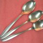 INTERNATIONAL INS 4 INS4 TEA &2 FRUIT SPOONS STAINLESS FLATWARE SILVERWARE