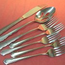 INTERNATIONAL COLONIAL MANOR 7pc STAINLESS FLATWARE SILVERWARE