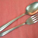 INTERNATIONAL INS 166 INS166 PLACE SPOON & SALAD FORK STAINLESS FLATWARE SILVERWARE