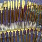 EKCO ETERNA CANOE MUFFIN 42pc STAINLESS STEEL FLATWARE SILVERWARE