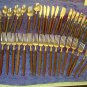 EKCO ETERNA CANOE MUFFIN 42pc STAINLESS STEEL FLATWARE SILVERWARE