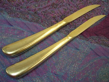 WMF FRASER WMF28 28 - 2 STEAK KNIVES STAINLESS FLATWARE SILVERWARE