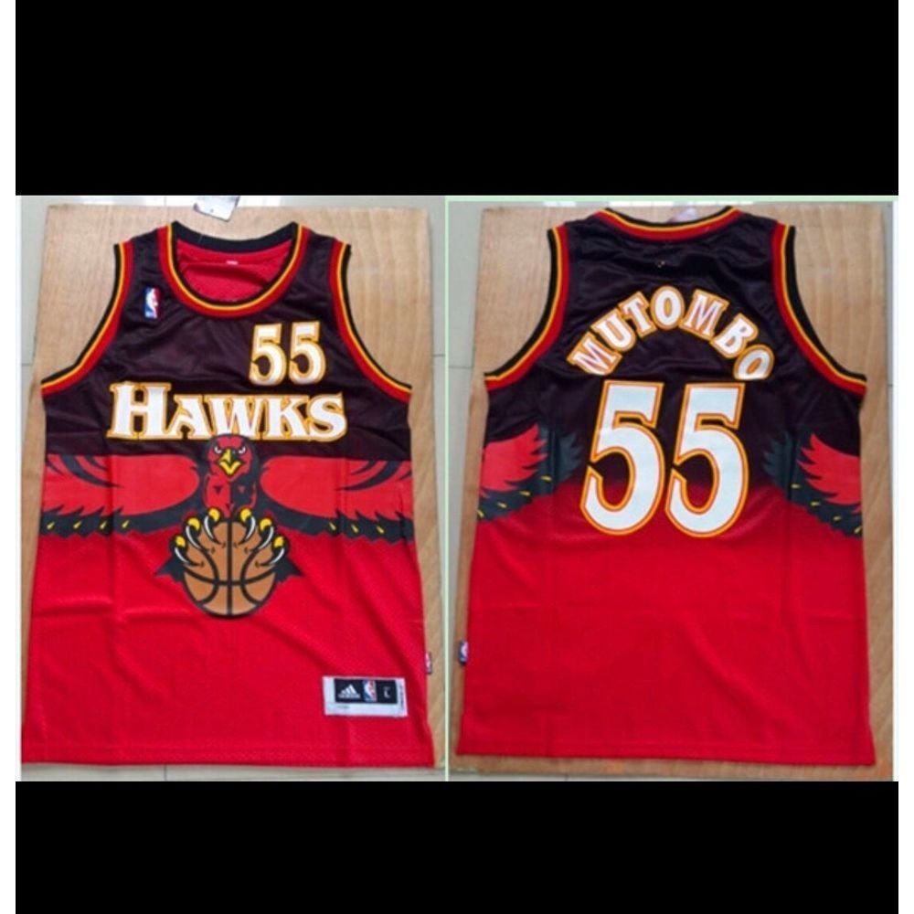 Hawks Dikembe Mutombo Red Jersey