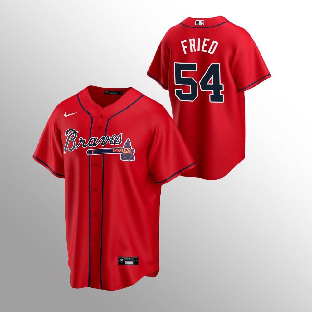 Atlanta Braves Max Fried Red Jersey