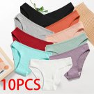 Pure Cotton Underwear Set With Low Waist Solid Color Buttocks Up Triangular Pant