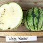 20 PCS Seeds White Watermelon Green Dark Green Skin White Inside Water Melon