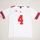 Men's #4 Jeremiah Smith White Ohio State Buckeyes Jersey With Stitched Name And Number Men's #4 Jeremiah Smith White Ohio State Buckeyes Jersey With Stitched Name And Number