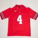 Men's #4 Jeremiah Smith Red Ohio State Buckeyes Jersey With Stitched Name And Number Men's #4 Jeremiah Smith Red Ohio State Buckeyes Jersey With Stitched Name And Number