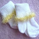 Yellow Eyelash Infant Socks