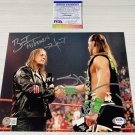 WWE Bret Hart/Shawn Michaels Dual Signed 8x10 Autographed Photograph PSA COA!