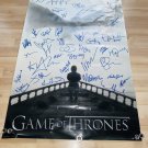 Game Of Thrones Cast Signed Autographed Poster Peter Dinklage Kit Harington COA
