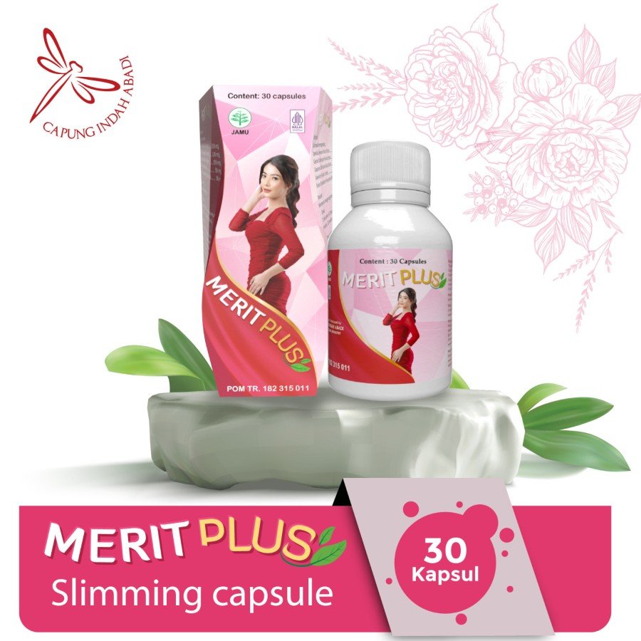 2 Bottles Merit Plus Capsule Body Slimming Dietary Supplement