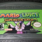 Mario and Luigi Superstar Saga GBA Video Game Boy Advance Nintendo