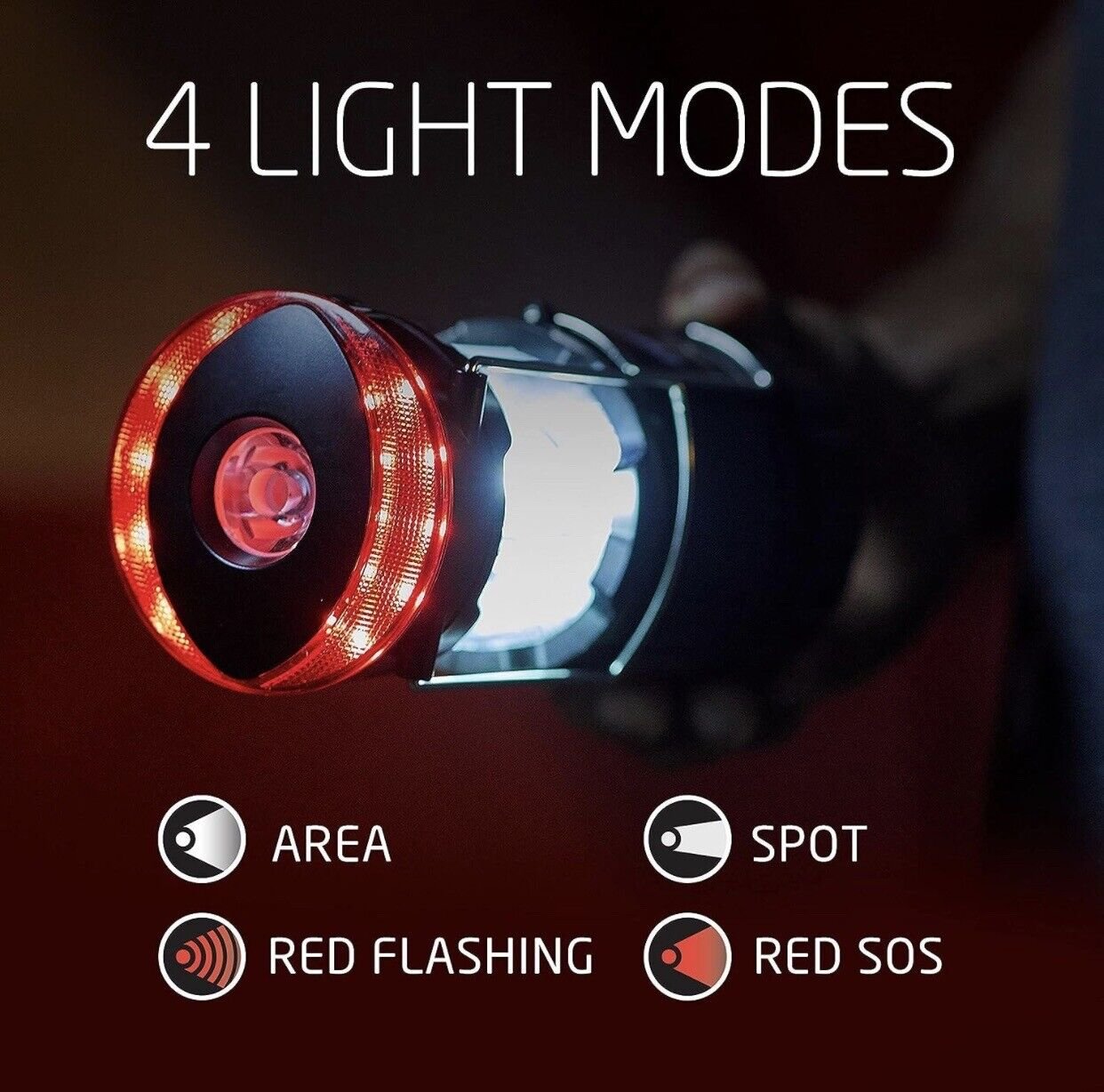 2 Eveready LED FlashlightLantern Combo, Rechargeable, Battery