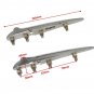 BONNET HINGES SET CHROME PLATED PAIR MORRIS OXFORD AMBASSADOR