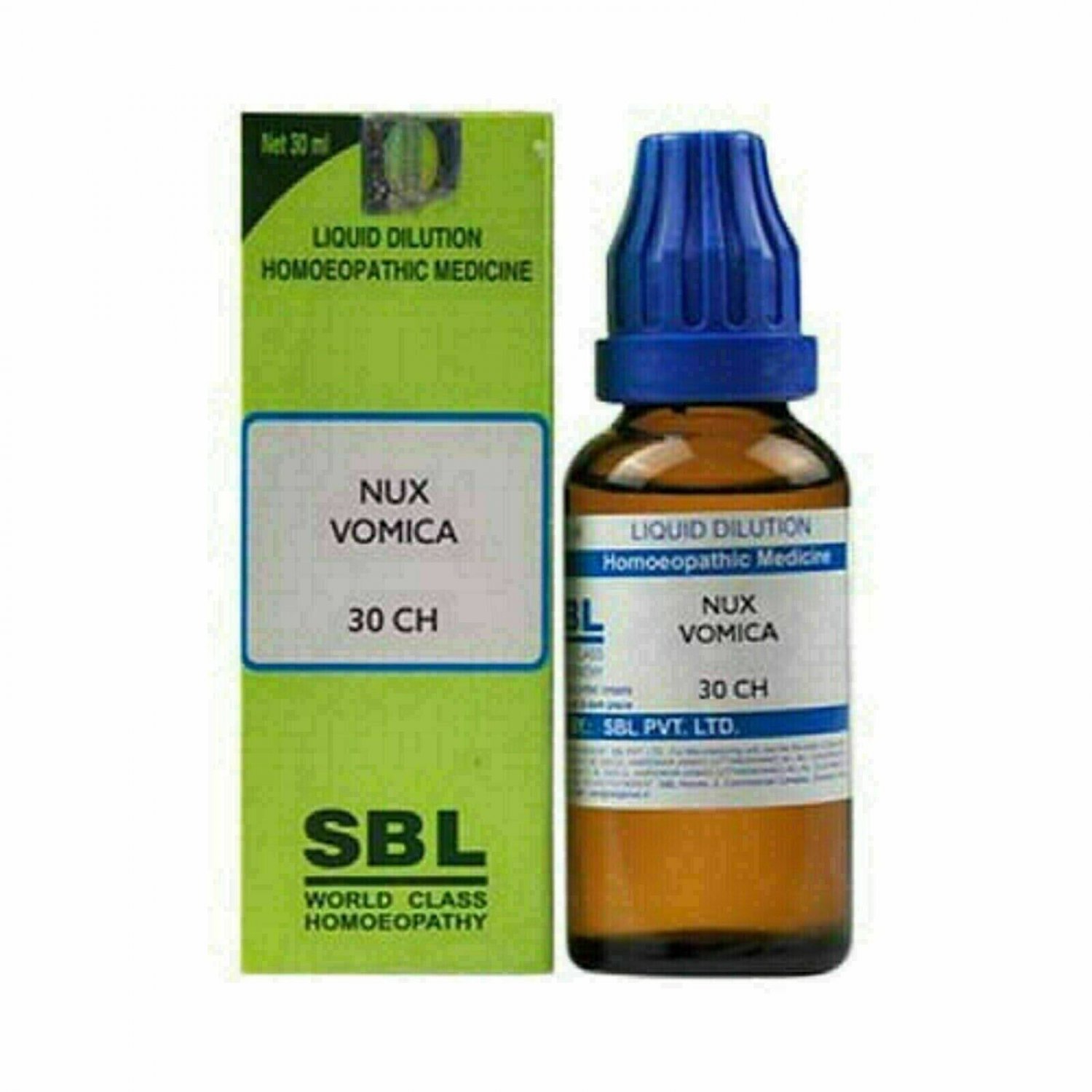 SBL Nux Vomica Liquid Dilution Homeopathic Medicine (30 ml)