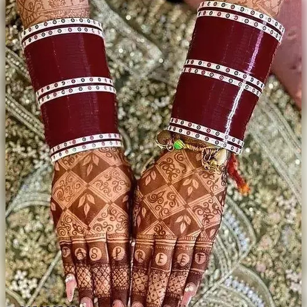 Indian Bollywood Punjabi Traditional Bridal Wedding Chura Chuda Bangle Set
