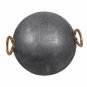 8 Inch Handmade Traditional Iron Deep Bottom Kadai Frying Pan for Kitchen Uses