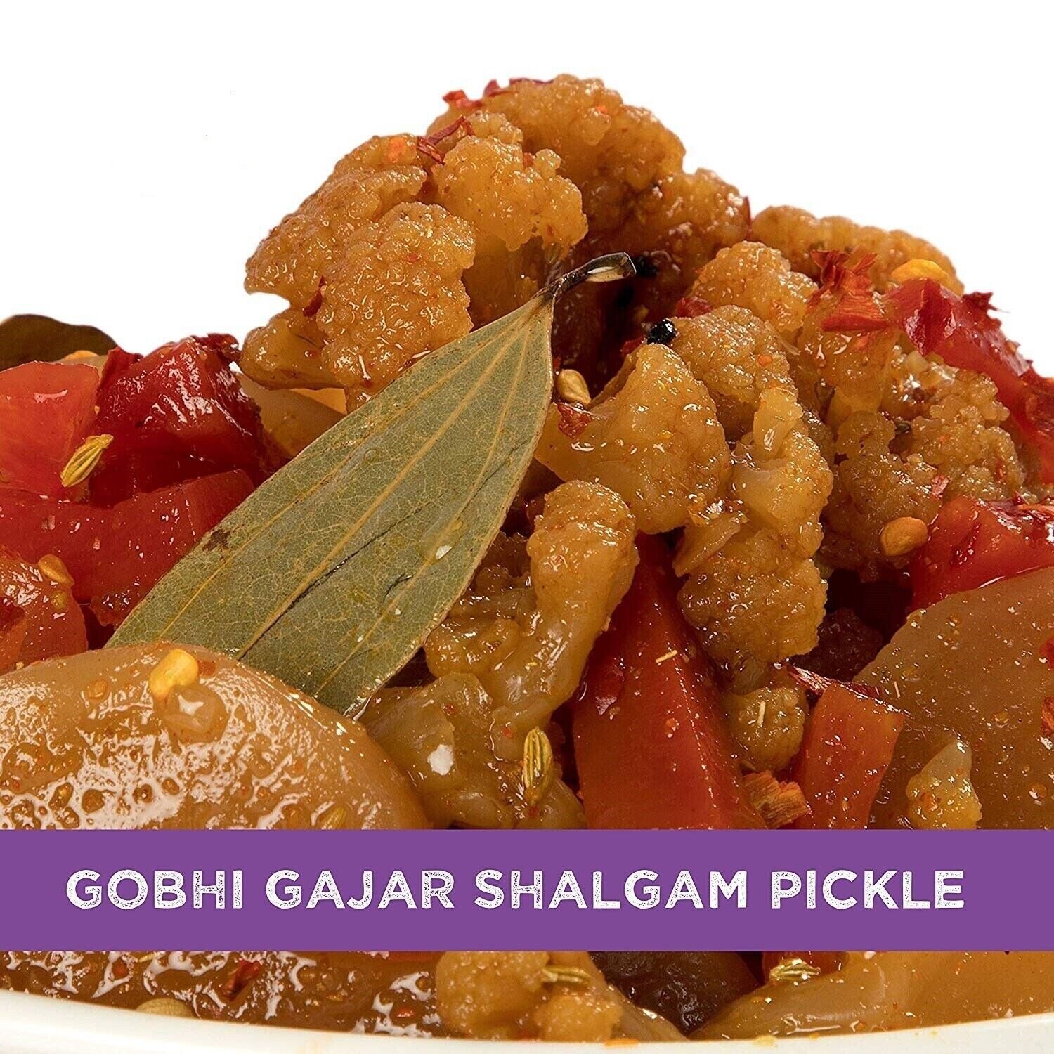 Home Made Gobhi Gajar Shalgam Achar 500 gm Punjabi Sweet & Sour Mixed Pickle