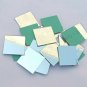 100 Pcs -7 mm Square Silver Craft Glass Mirror Hand Cut Stained Small Tile D&Atilde;&copy;cor