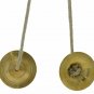 Metal Brass Handmade Percussion Musical Instrument Indian Manjira Kartal 1 Pair