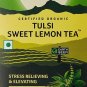 Organic India Tea for Immunity, Flavour Tulsi Sweet Lemon Green Tea-25 Tea Bags