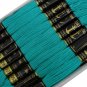 Anchor Stranded Cotton Thread Floss Hand Embroidery Threads Green Shade-25 Pcs