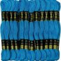 Anchor Stranded Cotton Thread Floss Hand Embroidery Threads Blue Shade-25 Pcs